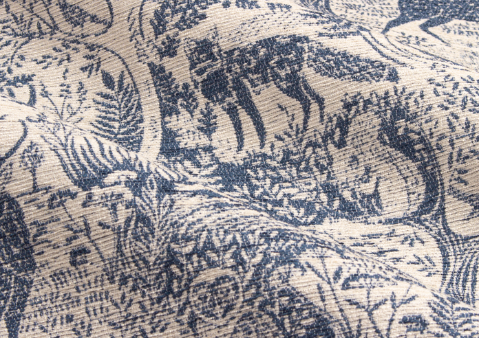 Winter Woods Eyelet, Midnight - Ready Made Curtains - Image 4